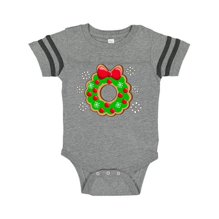 

Inktastic Christmas Wreath Cookie with Snowflakes Gift Baby Boy or Baby Girl Bodysuit