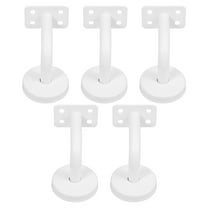 OFFIGAM Wall Mounted White Handrail Bracket Heavy Duty Stainless Steel Stair Railing Support