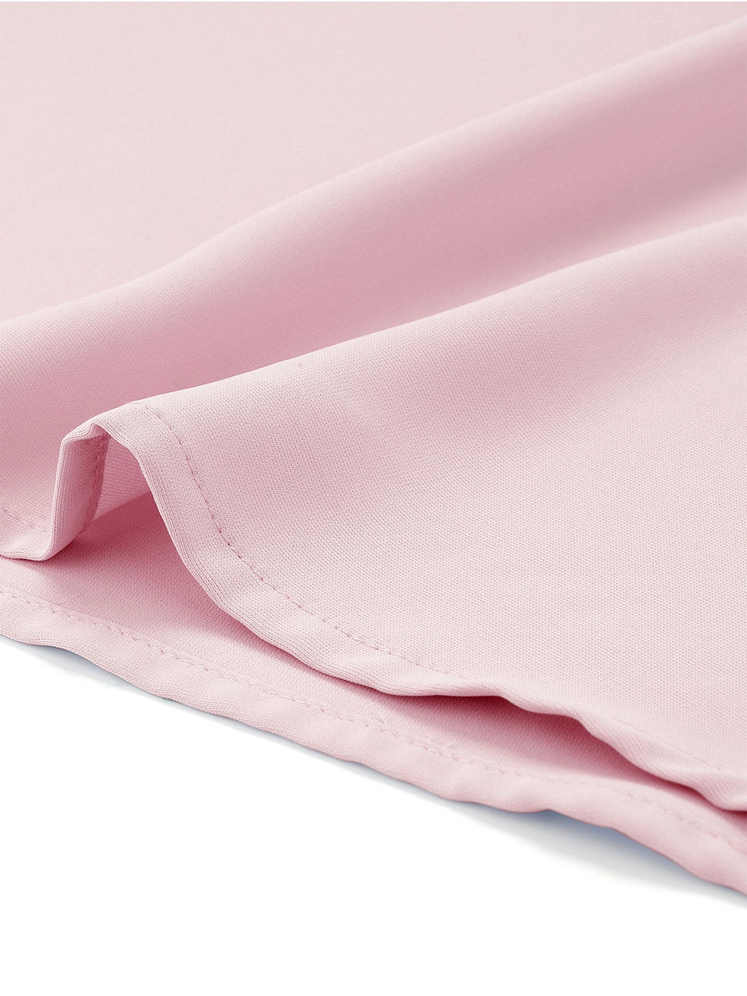 DARING DIVA Women's Ruffled Trim Pleated Plain Blouse Top M Pink