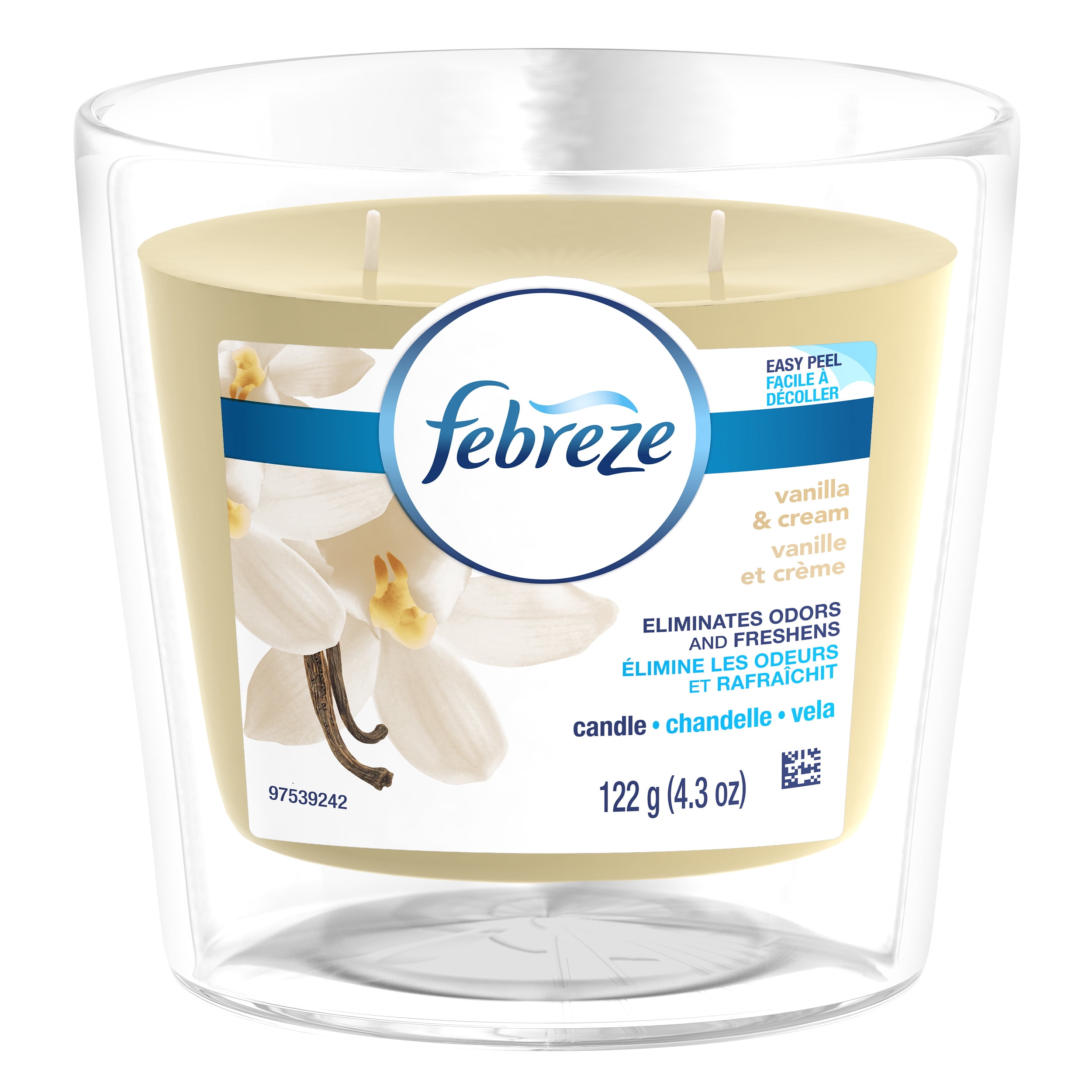 Febreze CANDLE Air Freshener Vanilla & Cream (1 Count, 4.3 oz