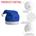 thumbnail image 4 of Fuzoiu Blue Circles Mosaic Print Santa Hat Christmas Hat for Adults,Santa Hats with Pompom, Unisex Xmas Holiday Hat for Christmas New Year Festive Party Supplies, 4 of 6