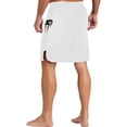 thumbnail image 3 of Manyakai Men's Middle Waist Print Sport Shorts Quick Dry Boxer Shorts Athletic Workout Exercise White XXL, 3 of 7