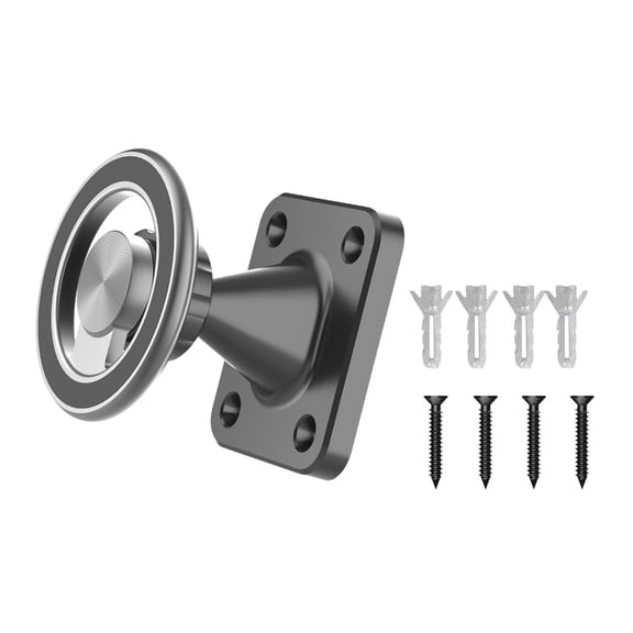 Adjustable Magnetic Phone Holder Wall Mounted For Kitchen Use On Wood Concrete Surfaces