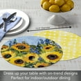thumbnail image 7 of CounterArt "Sunflowers Gallery" 4-Pack Round Reversible Tabletop Placemats, 7 of 7