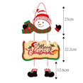 thumbnail image 3 of Colgador de puerta navideño Papá Noel muñeco de nieve alce árbol de Navidad colgantes fiesta de Navidad hogar puerta colgante pancarta decoraciones 2024 Noel, 3 of 5