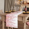 thumbnail image 2 of Table Runners 120 Inches Long Dress Scarves, Red Polka Dots Farmhouse Coffee/Dining/Kitchen Table Runner for Living Room, Vintage Abstract Art Watercolor 13x120 Inch, 2 of 9