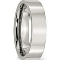 thumbnail image 4 of Stainless Steel Polished 6mm Flat Band (Size 9) Made In China sr8-9, 4 of 5