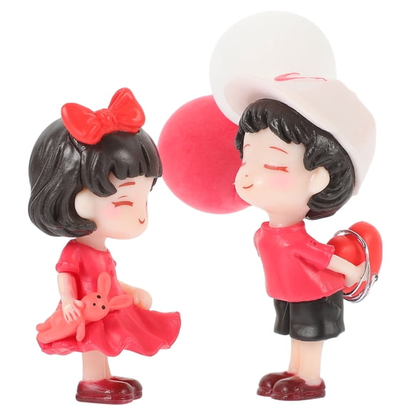 NICEXMAS Nicexmas Romantic Couple Decorations Resin Car Interior Ornaments Assorted Colors