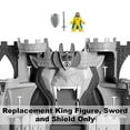 thumbnail image 5 of Replacement Parts for Imaginext The Lion's Kingdom Castle Playset - HCG45 ~ Replacement King Figure, Sword and Shield, 5 of 5
