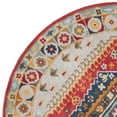 thumbnail image 3 of SAFAVIEH Heritage Rosheen Floral Wool Area Rug, Grey/Red, 6' x 6' Round, 3 of 5