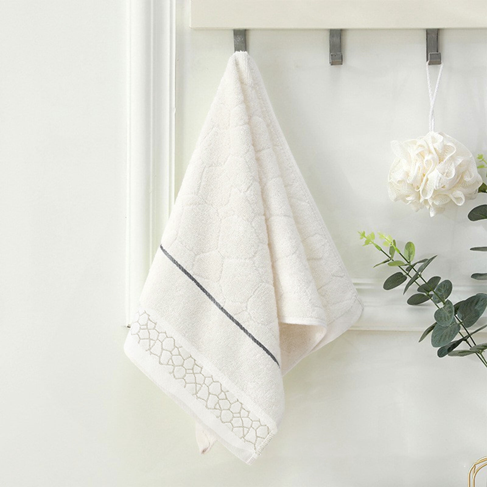 Under $5 Clearance! Bath Towel, InsCrazy 100% Cotton Towel, Thick and Soft, Quick Dry, Highly Absorbent Household Towel for Bathroom, Sport, Wash Face, Large Gift Hand Towel
