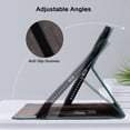 thumbnail image 6 of FJLBDE Case for Samsung Galaxy Tab S5e 10.5 2019 SM-T720/T725/T727, PU Leather Cover Flip Folio Stand Card Slot, Green, 6 of 7