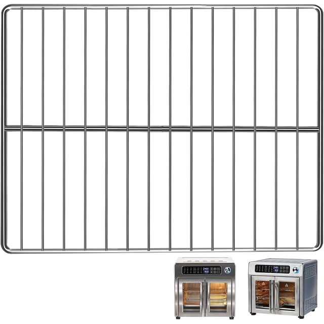 GWBSXM Air Fryer Wire Rack for Emeril Lagasse 26 QT Extra Large Air Fryer, 14''*11.5'' Stainless Steel Air Fryer Accessories Roasting Steamer Grill Racks