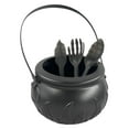 thumbnail image 2 of Halloween Candy Bucket Cauldron Bowl with Utensil Set for Children Trick or Treat and Spooky Party Decorations, 2 of 9