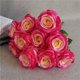 thumbnail image 4 of Bearachild Ramo de rosas artificiales de 10 cabezas, decoración de simulación, centro de de oficina en casa, rosa falsa Flores artificiales Rosa roja Bearachild HA7033-06B, 4 of 5