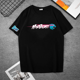 thumbnail image 3 of Camiseta de manga corta en blanco y negro de Mr Beast, de algodón de alta calidad, con cuello redondo y diseño de dibujos animados impresos para hombres y mujeres, 3 of 5
