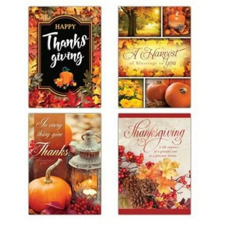 "A Harvest of Thanks"  Thanksgiving  KJV Scripture Greeting Cards