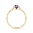 thumbnail image 2 of Angara Natural 0.5 Ct. Tanzanite Solitaire Engagement Ring in 14K Yellow Gold for Women (Ring Size: 12), 2 of 9