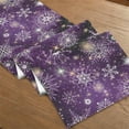 thumbnail image 4 of Christmas Table Runner | Purple Snow | Holiday Dinner Table Decor, 4 of 5