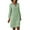 Green, variant on Utoimkio Women's Long Sleeve Loose Cotton Linen Midi Dresses Fall Casual Baggy Loose V Neck Long Dresses for Women