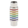 thumbnail image 1 of Hebilla magnética arcoíris de repuesto para joyería de amistad gay y lésbica, hecha a mano, LGBT Plata, 1 of 9