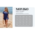 thumbnail image 7 of MOYIKO Swimsuit Coverup for Women Silk Stain Summer Tops Bathing Suit Cover Up Button Down Shirts Beach Outfits Dress, 7 of 7