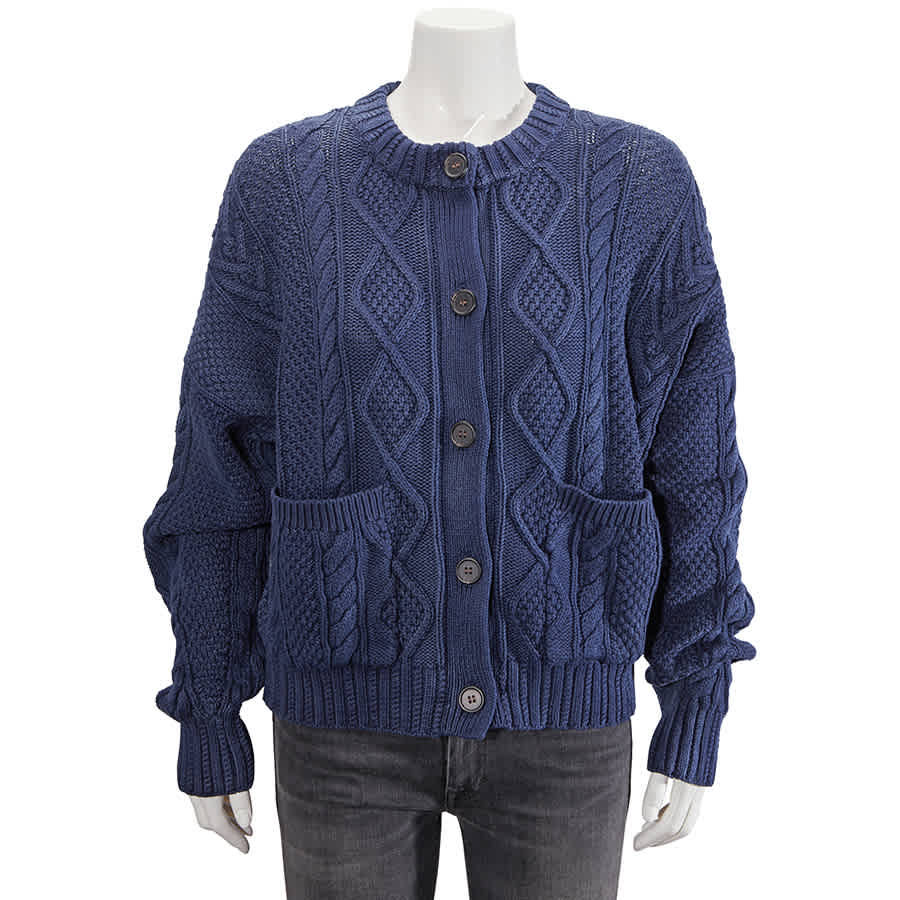 ladies navy cardigan