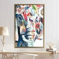 thumbnail image 5 of Colorful Elephant Artwork, Contemporary Canvas Poster, Modern Canvas Poster, Elephant Painting Print, Elephant Canvas Gift, Canvas Wall Decor - White Framed, 5 of 6