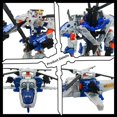 thumbnail image 2 of Figura de acción transformable 2 en 1 zyubou robot helicóptero de 18 cm, 2 of 7