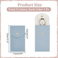 thumbnail image 3 of 5Pcs Watch Pouch Leather Single Watch Storage Bag Imitation Leather Watch Travel Case Portable Watch Pouch, 3 of 7