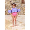 thumbnail image 2 of (2 pack) Paddle Pals U.S. Coast Guard Approved Life Jacket for Children (33-55 lbs.) – Safety Swim Vest with Arm Bands, Purple Flower, 2 of 9