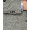thumbnail image 3 of Mens Gray Herringbone Modern Fit Blazer Luciano Natazzi 2, 3 of 6