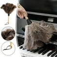 thumbnail image 5 of SHEIGUANNI Ostrich Feather Duster with Retractable Long Handle - Reusable Cleaning Tool for Ceiling Fans, Chandeliers, Blinds & Furniture [100% Natural Feathers, Durable Design], 5 of 8