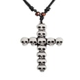 thumbnail image 2 of Skull Head Skull Cross Necklace Pendant or Car Rearview Mirror Ornament 2 Pcs Set CAR-X2, 2 of 3