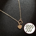 thumbnail image 2 of Qarigey 100 piezas de aleación con forma de corazón colgante galvanizado para mujer, collar, pulsera, hallazgos de joyería, accesorios Ropa, zapatos y accesorios Miscelánea cian antiguo Qarigey AP016479-06, 2 of 6
