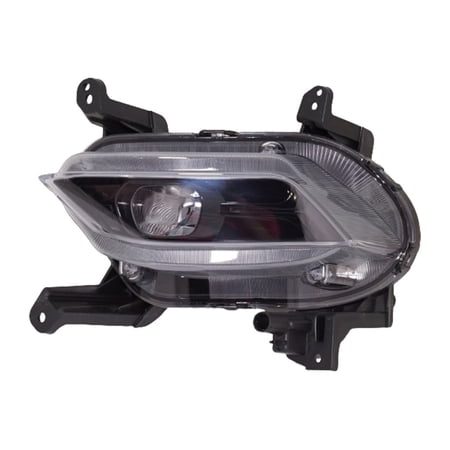 For Hyundai Santa Fe 2019 2020 Fog Light Assembly Driver Side | LED | Elliptical Shape | Replacement For HY2592172 | 92201S1100