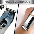 thumbnail image 4 of Recortadora de barba para hombre, cortapelos, recortadora de vello corporal, bigote y nariz, recortadora de precisión inalámbrica, kit de aseo 6 en 1, resistente al agua y recargable por USB., 4 of 8