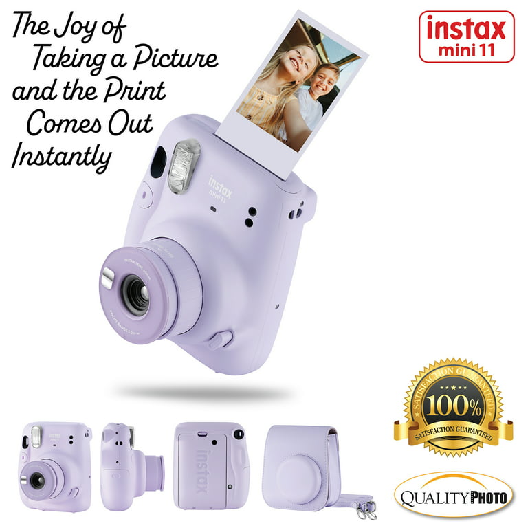 Fujifilm Instax Mini 11 Instant Camera with Case, Album and More Accessory  Kit Lilac Purple