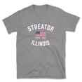 thumbnail image 1 of Streator Illinois Patriot Men's Cotton T-Shirt, 1 of 1
