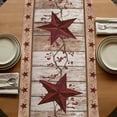 thumbnail image 5 of Table Runners 72 Inches Long Dress Scarves, Red Texas Star Vintage Farmhouse Kitchen/Dining Table Runner, Coffee Tablerunners, Farmhouse Berry Brown Wooden 14x72 Inch, 5 of 9