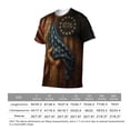 thumbnail image 6 of LAOLIUSN Men’s Patriotic T-Shirt American Flag 1776 “Land of the Free” Vintage Graphic Tee, 3D All Over Print Short Sleeve Crewneck, 88% Polyester 12% Spandex, S-4XL, 6 of 7