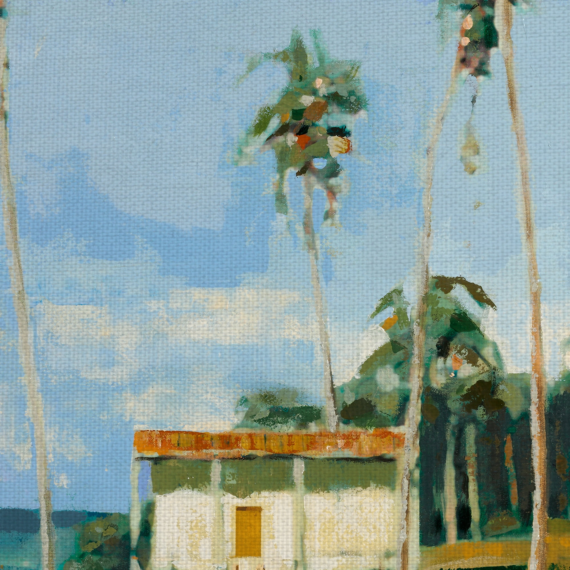Masterpiece Art Gallery Tropical 1 Island By Gregory Garrett Canvas Art Print 30" x 30"