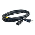 thumbnail image 2 of C2G 03133 18 AWG Shielded Universal Power Cord - NEMA 5-15P to IEC320C13, TAA Compliant, Black (6 Feet, 1.82 Meters), 2 of 4