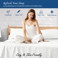 thumbnail image 4 of 800-TC Egyptian Cotton 6-Piece Bed Sheet Set, 14-16 Inch Deep Pocket Fit, Queen Size – Stripe White, 4 of 4