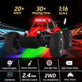 thumbnail image 2 of Coche con control remoto SZJJX para niños de 3 a 8 años o más con luces LED de 20 km/h, 2 of 8