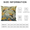 thumbnail image 5 of Nawypu Throw Pillow Cover Cushion Cover White Crane Playing in Water Lotus Chinese Style Watercolor Suitable for Sofa Bed Sofa Car Waist, 5 of 5
