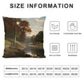 thumbnail image 5 of Creowell Trees River People Fashion Style Dirt-Resistant Throw Pillow Covers for Couch Sofa Bed Living Room Bedroom Throw Pillow Cover Year-Round Decor Printed on Both Sides 1PC 12x12in, 5 of 5