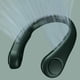 thumbnail image 1 of Ventilador de cuello portátil, ventilador sin aspas con manos libres, ventilador personal portátil con batería de 4000 mAh, sin aspas, recargable, diseño de auriculares, ventilador de escritorio con, 1 of 5