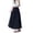 Black, variant on Womens Linen Pants Women Long Straight Cigarette - Raw Hem Office Green M
