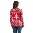 thumbnail image 4 of Asklazy Women's Pullover Sweaters Long Sleeve Print Knitted Crew Neck Sweater Tops（a Little Run Big）, 4 of 5